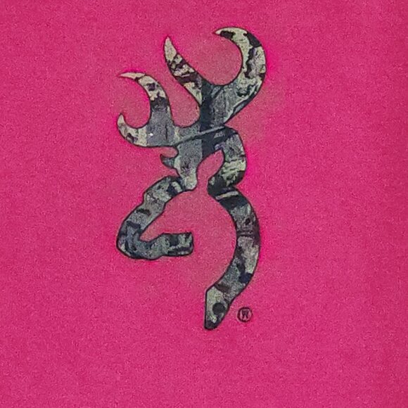 Browning Baby Girl Pink & Camo Onesie Size 6 Months - Picture 3 of 6